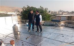 گزارش تصویری از ایزوگام پشت بام منزل مسکونی موقوفه حاج فریدون کرمی